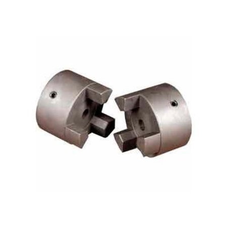 MASTER DRIVE INC Cast Iron Jaw Coupling Hub, Style L090, 1/2" Bore Diameter, No Keyway L090-1-2NOKW